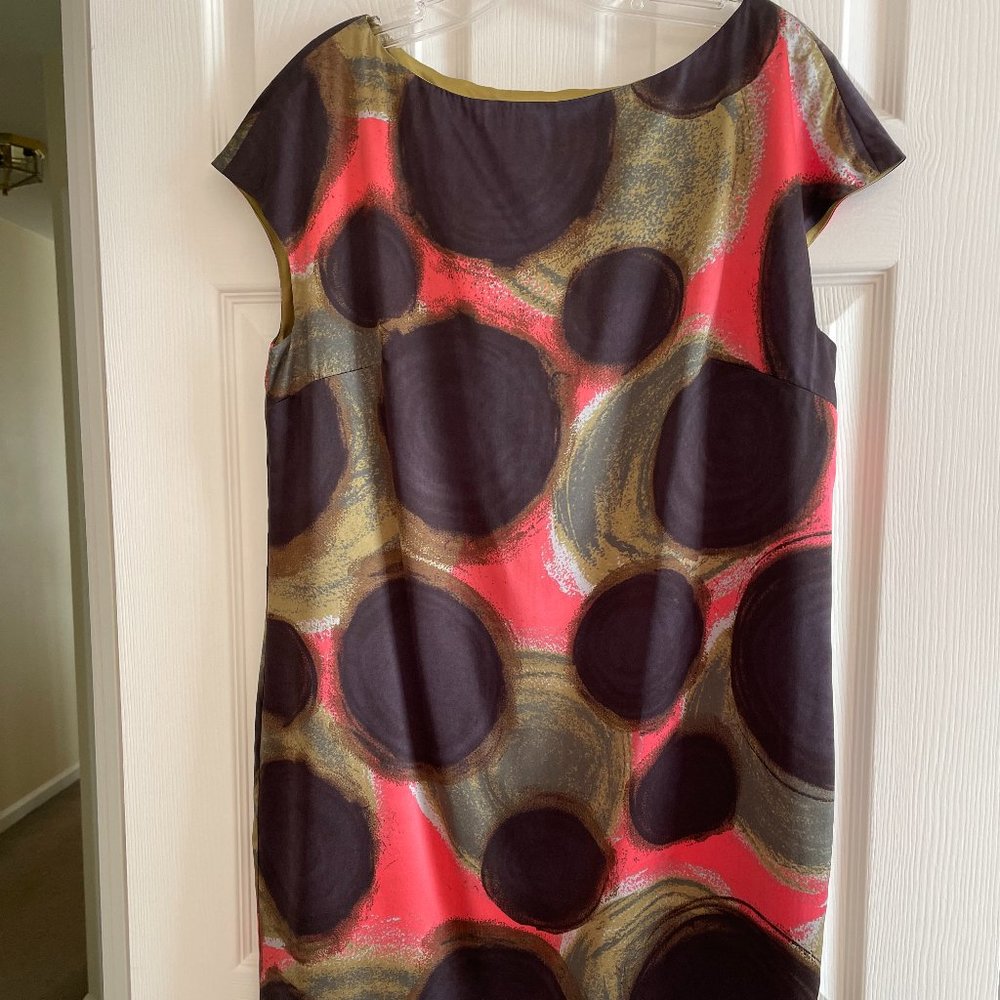 Boden Silk Shift Cocktail Dress Size 12